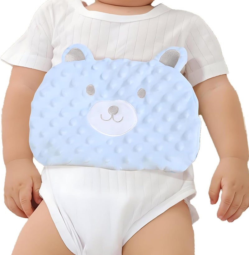 ISANPAN Baby Colic and Gas Relief - Cassia Seed Heated Tummy Wrap,Baby Heating Pad Swaddle Belt Relieves and Soothes Gas,Bloating and Upset Stomach (Blue) - Image 1